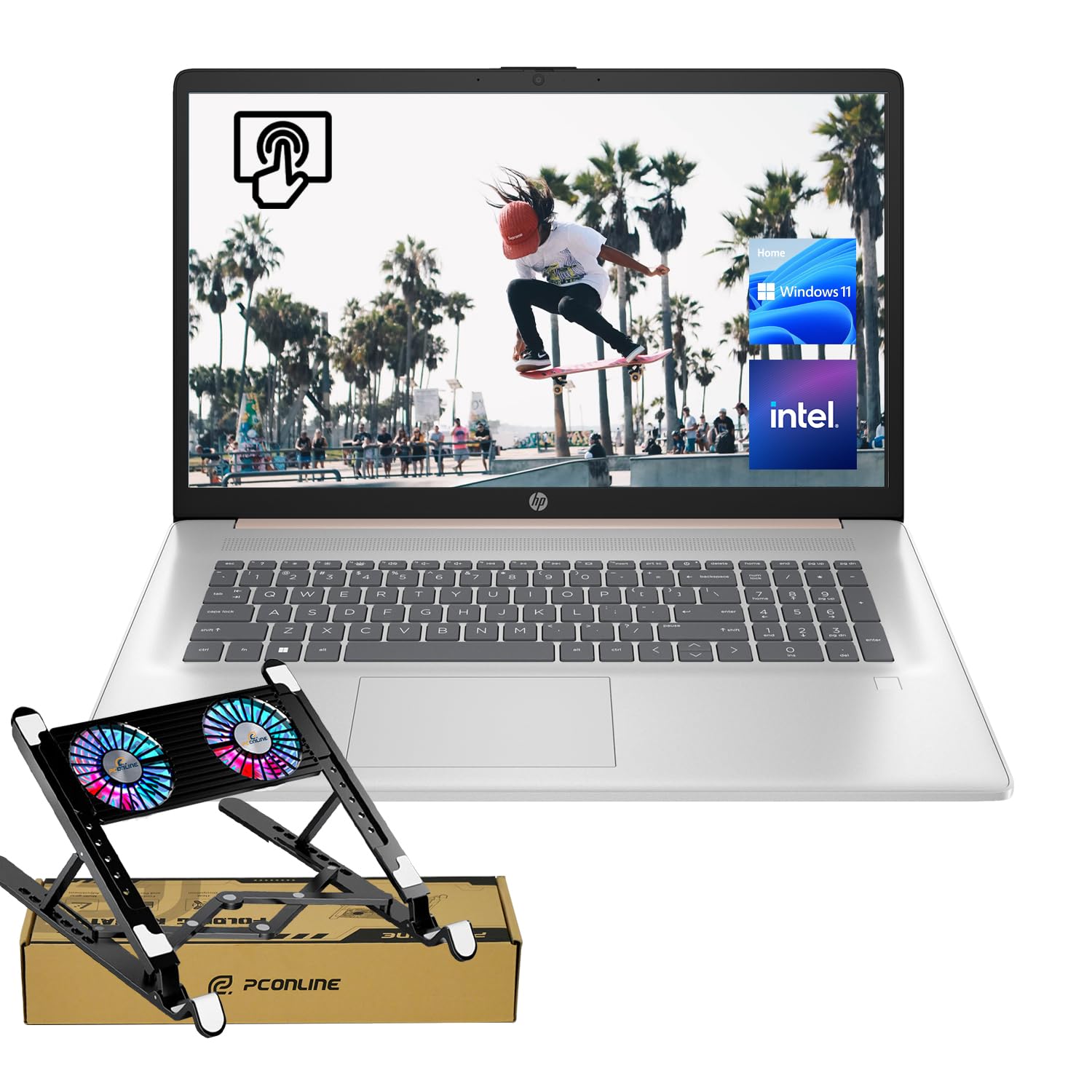 HP Essential 17t Touchscreen Laptop - 17.3