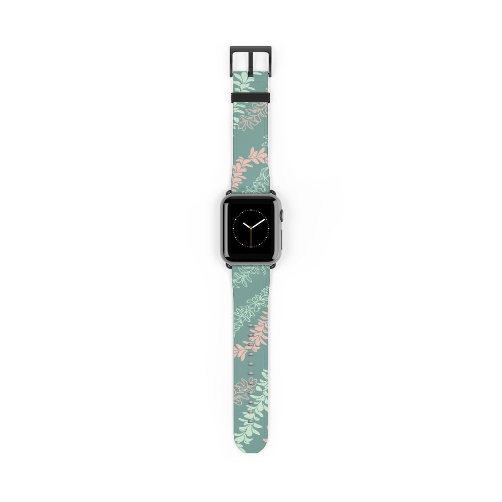 Groovy Pua Melia Watch Band - Premium Replacement Strap for Apple Watch, Fitbit & Samsung Galaxy - Soft Silicone, Adjustable, Comfortable for Workout, Running & Daily Wear