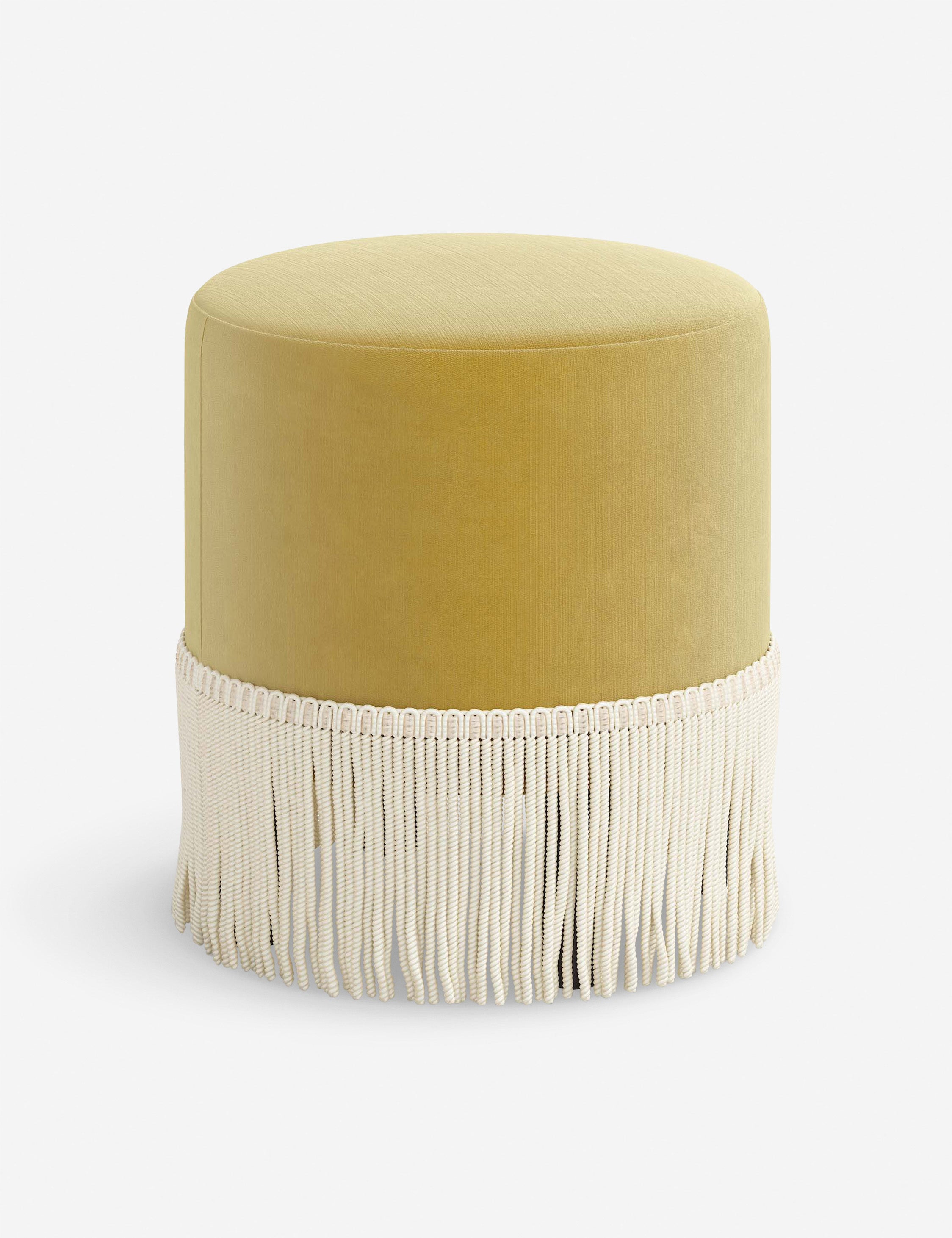 Alair Round Ottoman Stool - Soft Padded Storage Footrest with Removable Cover, Perfect for Living Room, Bedroom & Nursery - Modern Home Decor Accent Piece