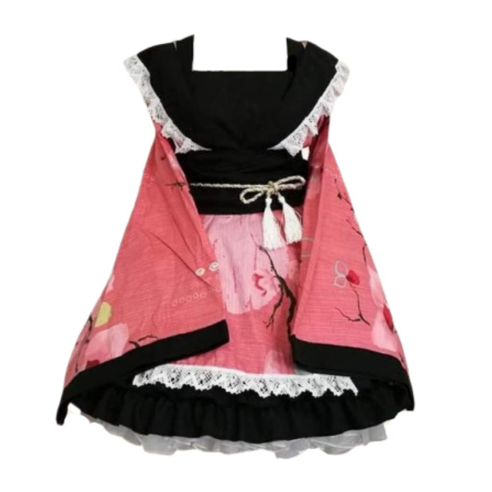 Pink Kimono Lolita Dress for Women - Japanese Cosplay Costume | Anime Convention, Halloween Party & Themed Events