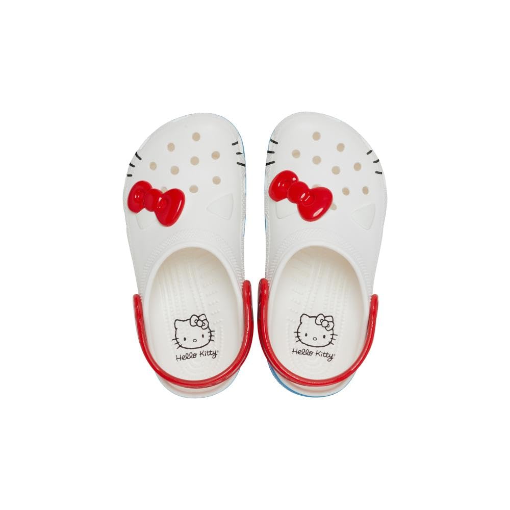 Crocs Unisex-Child Classic Hello Kitty Clogs | Comfortable Kids Sandals for Playtime, Beach & Everyday Wear