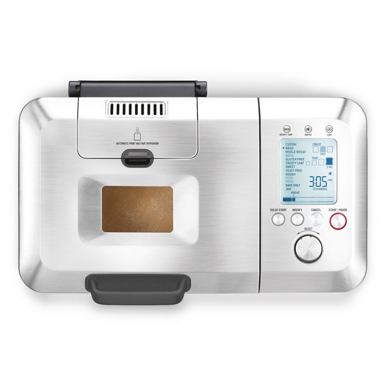 Breville BBM800BSS Custom Loaf Bread Maker - Stainless Steel Automatic Bread Machine for Homemade White, Wheat & Gluten-Free Bread | Perfect for Kitchens, Small Apartments & Gifts
