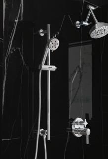 Brizo 87492 PC 7-Round H2OKinetic 5-Function Shower Head 1.75 GPM Chrome Finish - High Pressure Water Saving Rain Shower for Bathroom Spa Experience & Relaxation