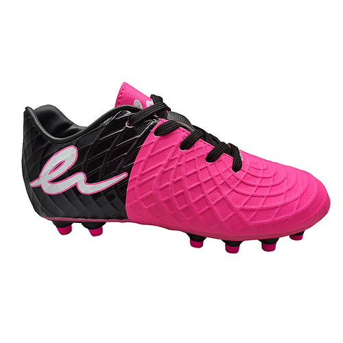 Eletto Neon Pink Black White Lazzaro Jr. Soccer Cleats - Lightweight Youth Football Shoes for Training & Matches