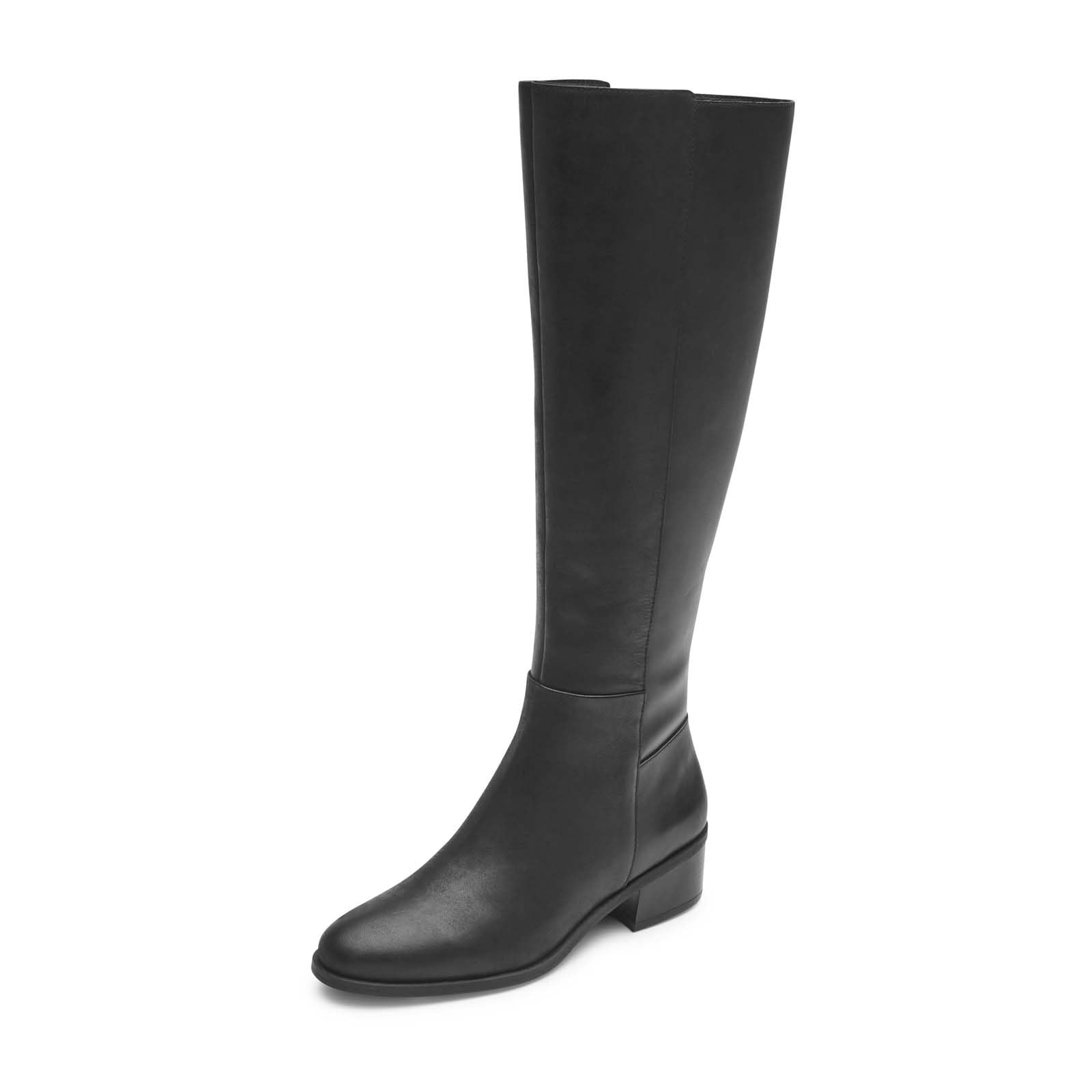 Rockport Women's Evalyn Tall Boot - Waterproof Leather Ankle Boots for Women, Comfortable Slip-Resistant Winter Boots with Cushioning - Perfect for Office, Travel & Outdoor Activities