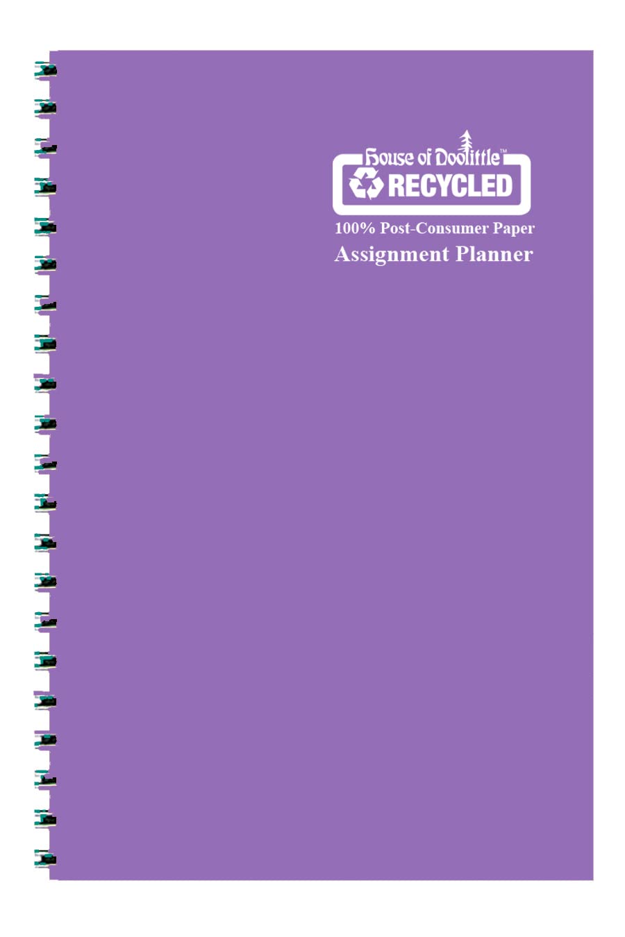 House of Doolittle 2024-2025 Weekly Academic Planner, Purple Vinyl Assignment Book, 5 x 8 Inches, August to August (HOD274RTG29-25) - Perfect for Students, Teachers & Professionals for School, College & Office Organization