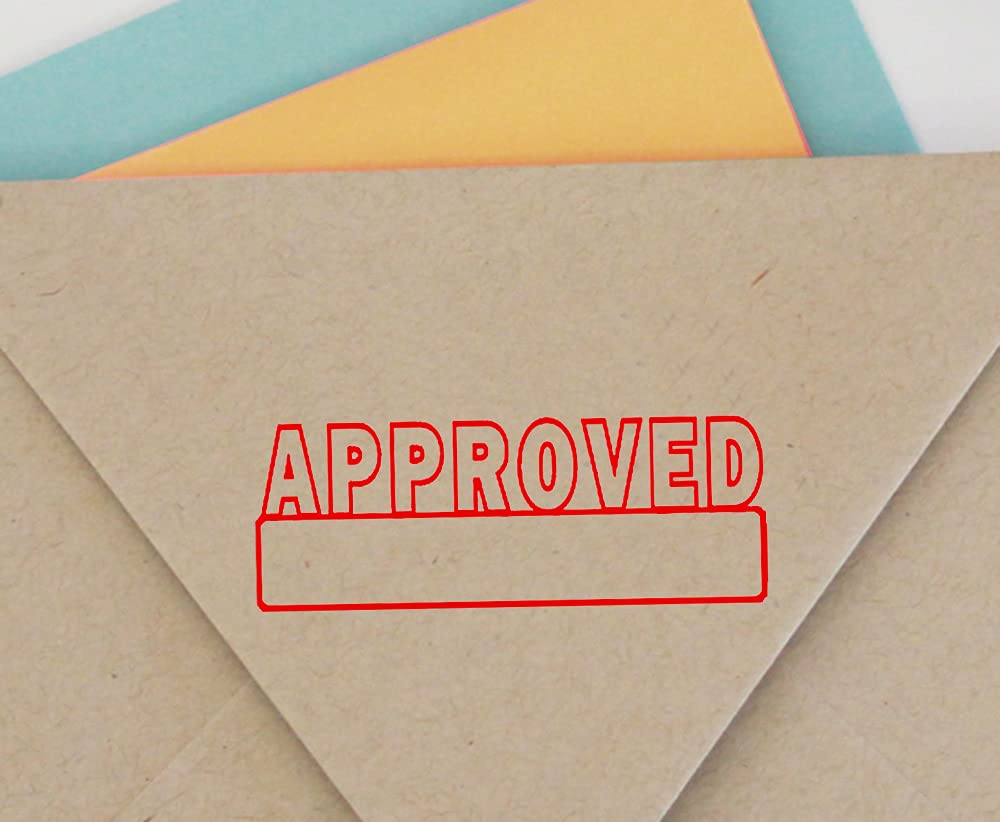 Custom Self-Inking Rubber Stamp with Red Ink - Personalized Office Stamp for Documents, Certificates & Business Use | Colop Approved Stamper for Professional & Home Office Needs