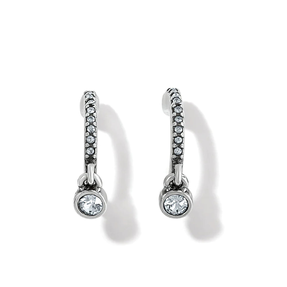Brighton Illumina Lights Allure Hoop Earrings - Sterling Silver Sparkling Hoop Earrings for Women | Perfect for Parties, Weddings & Everyday Elegance