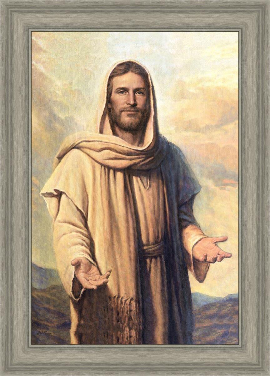 Abide With Me by Del Parson - Inspirational Christian Wall Art for Home & Church Decor - Perfect for Living Rooms, Bedrooms & Worship Spaces