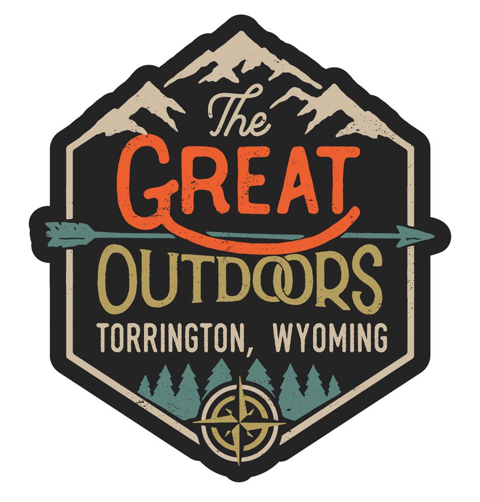 Torrington Wyoming The Great Outdoors Souvenir - 4 Inch Fridge Magnet for Collectors & Travel Lovers - Perfect for Refrigerators, Lockers & Office Decor