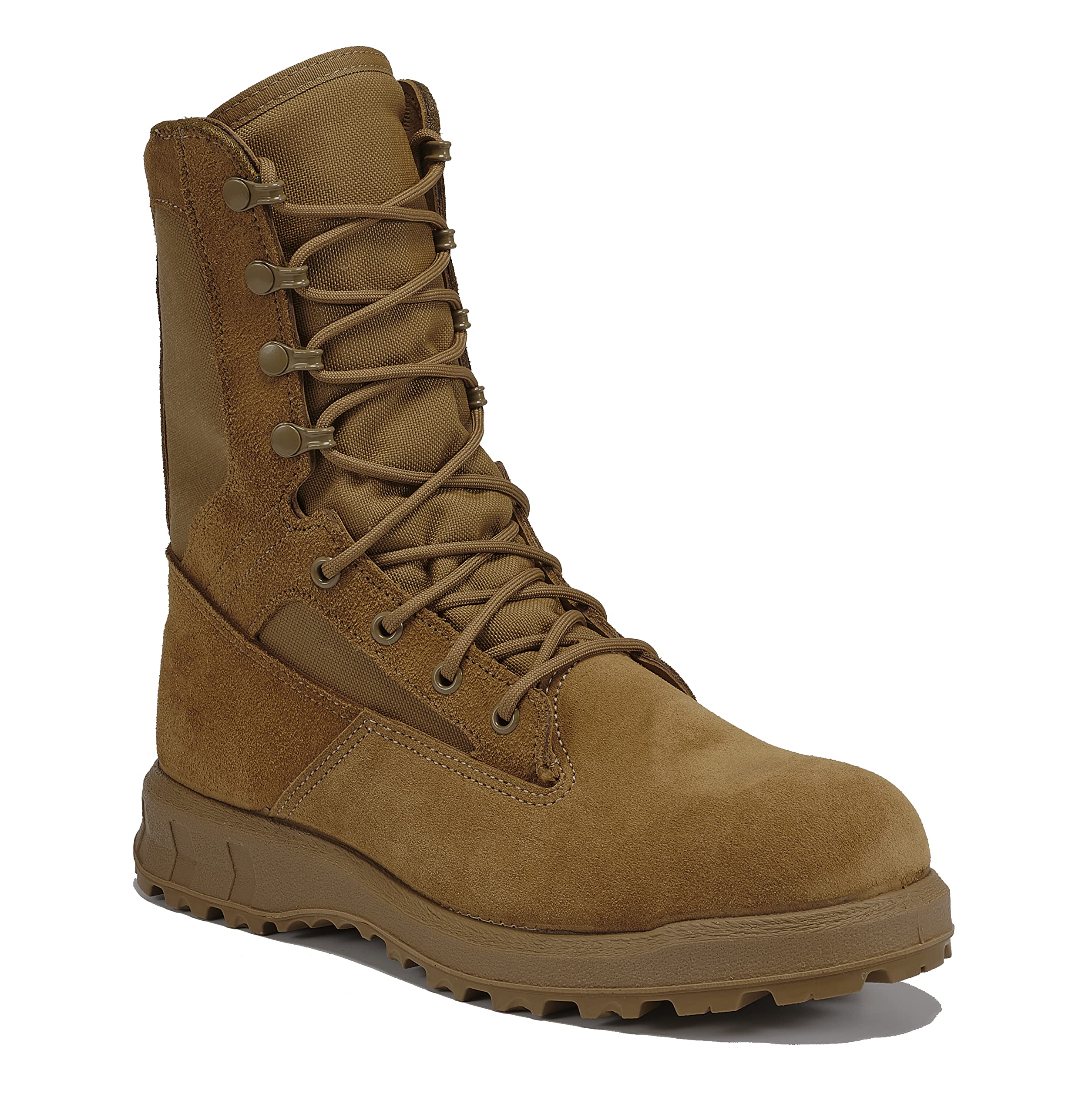 Belleville C290 8 Inch Ultra-Lightweight Military Boots for Men - Army Air Force OCP ACU Coyote Brown Tactical Combat Training Boots with Moisture-Wicking Lining - Perfect for Outdoor Hiking, Field Work & Military Duty