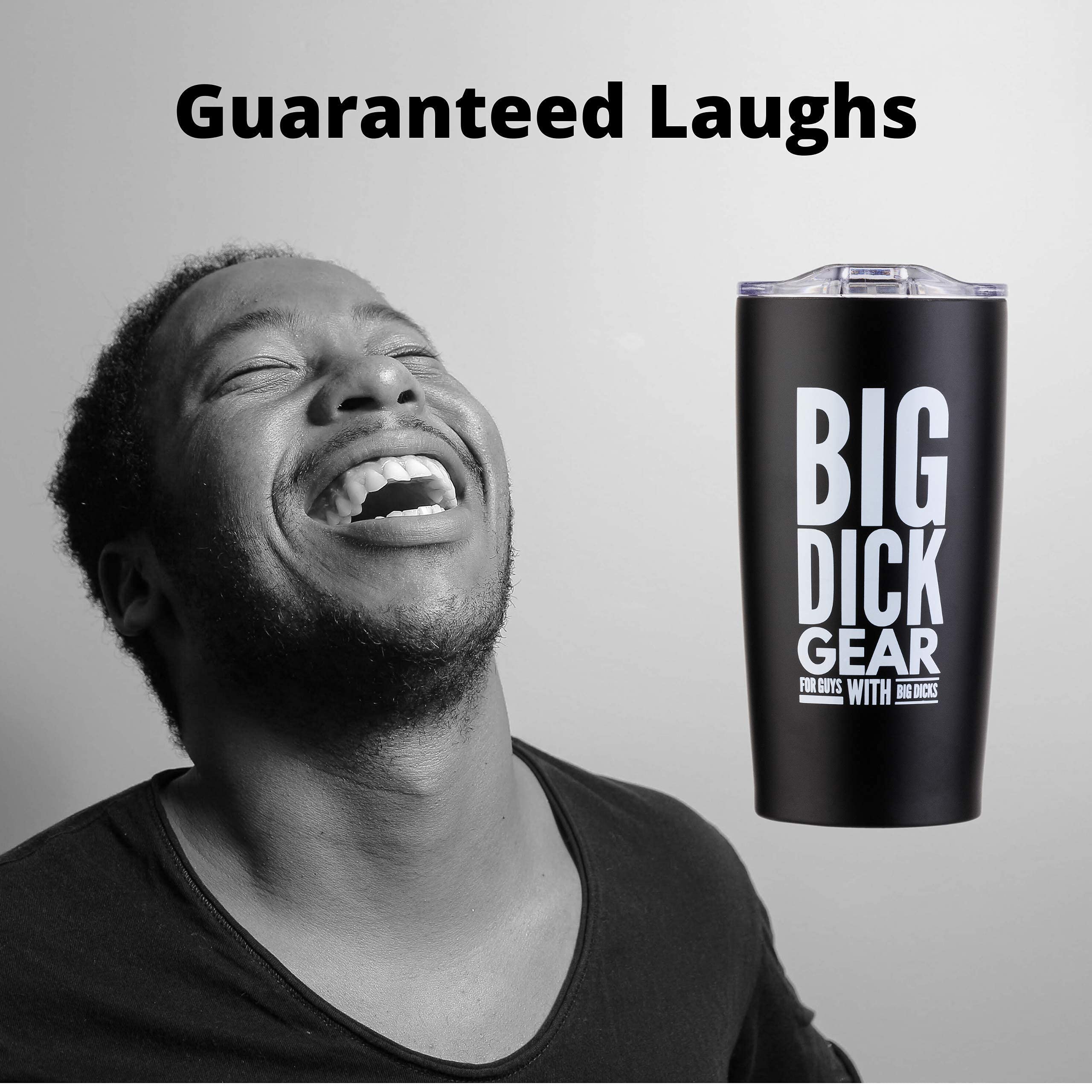 Better Me Big Dick Gear Funny Coffee Mug - 20oz Stainless Steel Tumbler for Men | Humorous Gag Gift for Well-Endowed Guys | Perfect for Office Pranks, Bachelor Parties & Inappropriate Gifts | Black