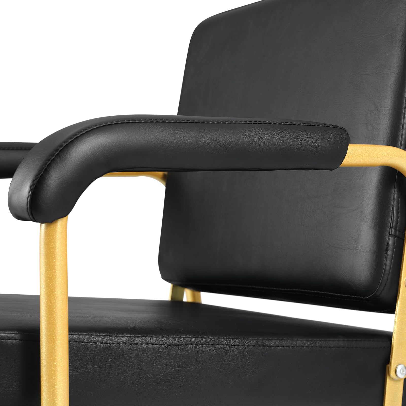 Premium Reclining Shampoo Chair for Salon & Spa - Professional Barber Stylist Chair with Auto Recline - Gold Beauty Equipment for Hair Washing, Styling & Relaxation - Perfect for Salons, Barbershops & Home Use