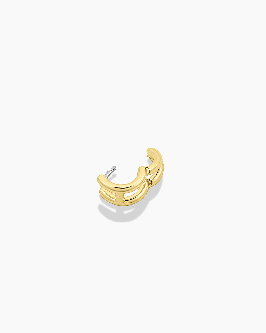 Alphabet Single Huggie Earrings - Minimalist Gold Plated Initial Letter Studs for Women - Perfect for Everyday Wear, Gifts & Special Occasions