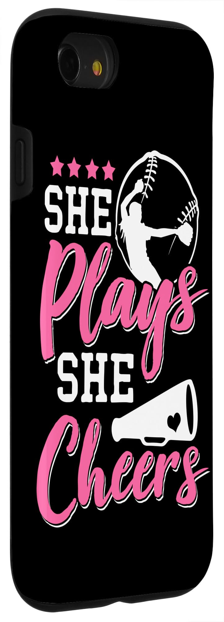 iPhone SE (2020) / 7 / 8 Cheerleader Case - Durable Softball & Cheerleading Phone Cover for Moms and Daughters - Perfect for Games, Practices & School Activities
