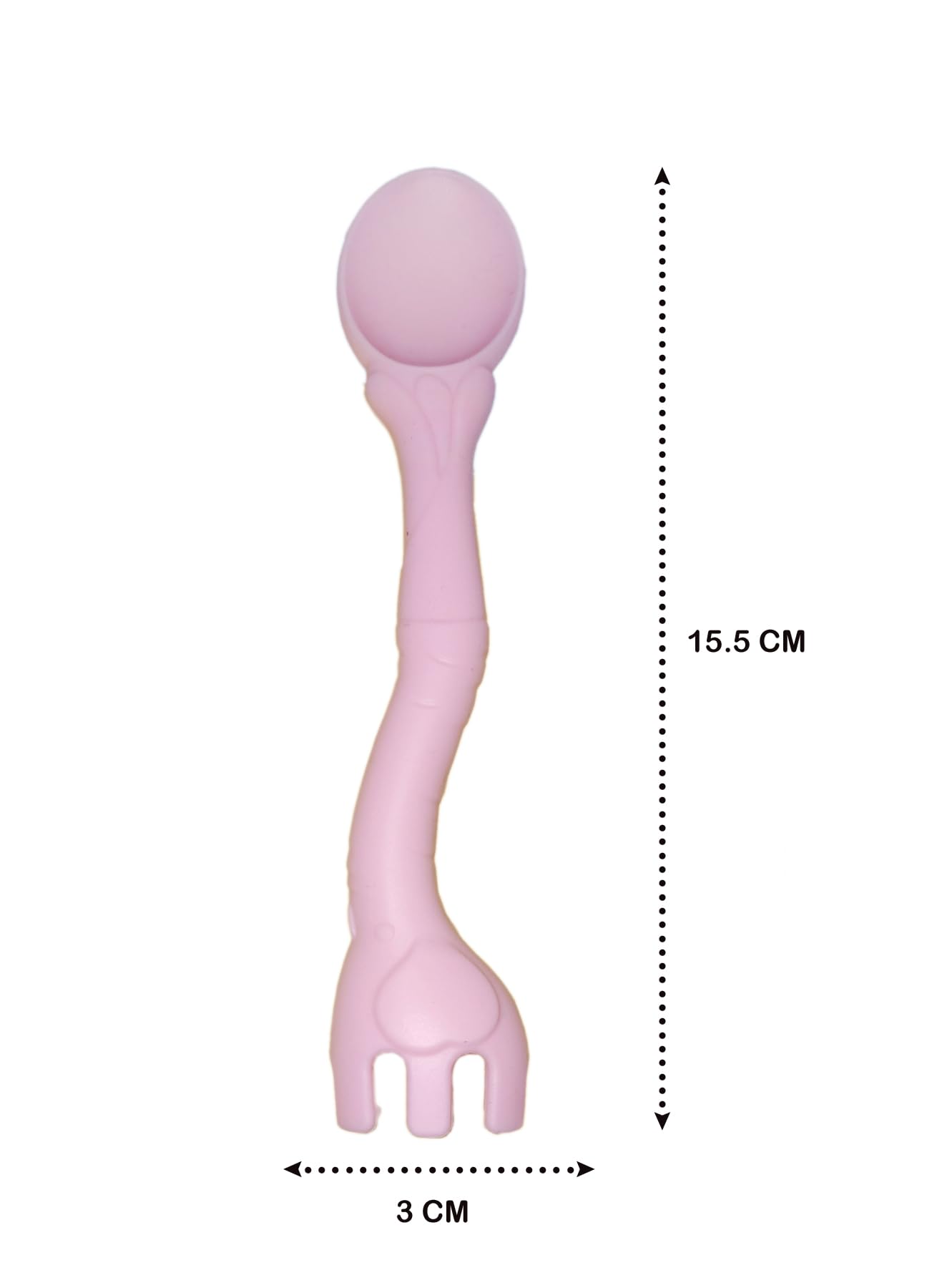 Kritiu Banana-Shaped Baby Toothbrush & Spoon Set - Soft Silicone Teether for Infants | BPA-Free, Non-Toxic & Easy to Clean | Perfect for Feeding & Soothing Sore Gums (Pink)