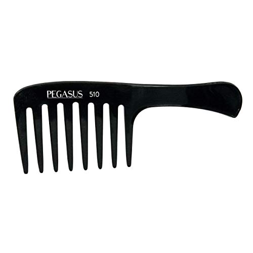 Pegasus 510 Large 9 Inch Blow Dryer Comb - Detangling Hair Brush with Straight Teeth for Smooth Styling - Perfect for Salon, Home Use & Travel