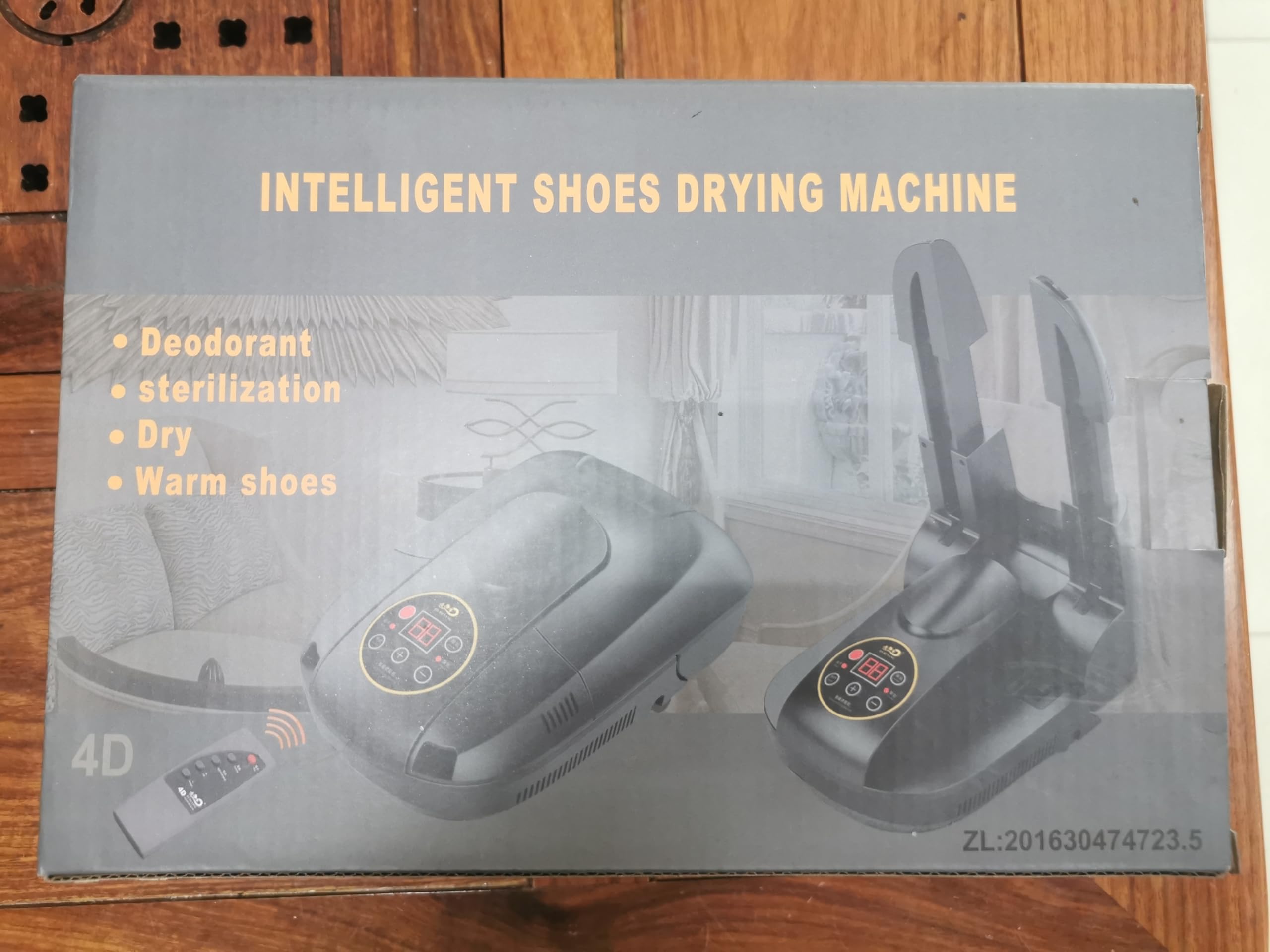 Electric Shoe Sterilizer & Boot Dryer with Ozone Deodorizer | Digital Timer & Control Hair Dryer Function (Model G-S6629B) - Black | Perfect for Gym Shoes, Hiking Boots & Winter Footwear Care