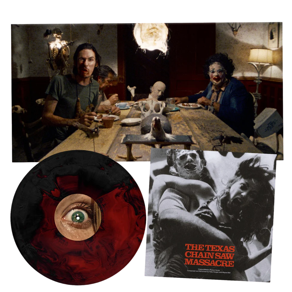 Texas Chain Saw Massacre (1974) Original Soundtrack - Limited Edition Black/Red Vinyl LP | Horror Movie Collectible, Perfect for Halloween & Film Enthusiasts