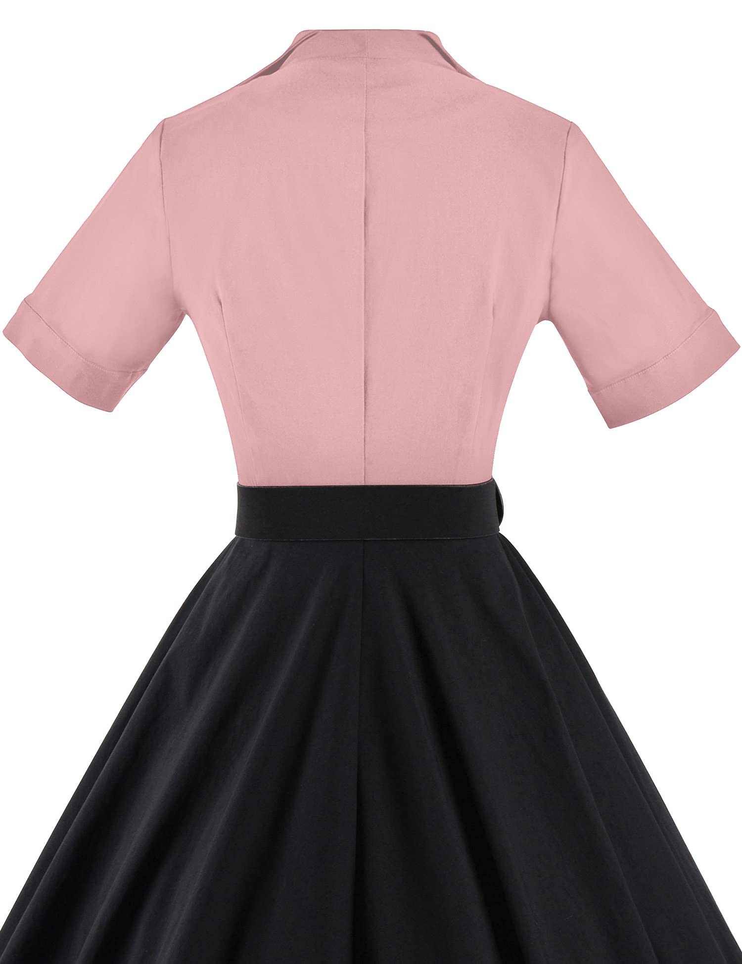 GownTown 1950s Vintage Women's Midi Shirt Dress with Belt - Elegant Cocktail Party Dress for Women, Perfect for Office, Date Night & Special Occasions