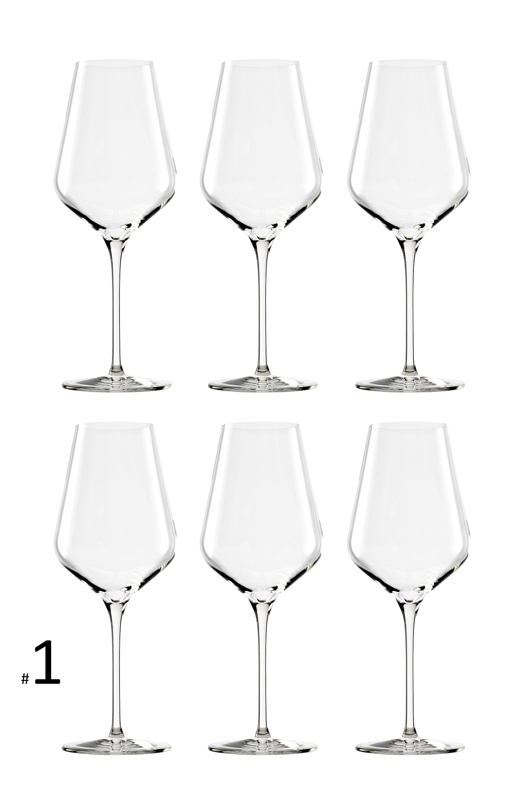 Premium 18-Piece Wedding Glass Set - 6 Red Wine, 6 White Wine & 6 Champagne Glasses | Stölzle Lausitz Quatrophil Schloss Klafeld Crystal Collection | Elegant Tableware for Weddings, Anniversaries & Special Occasions