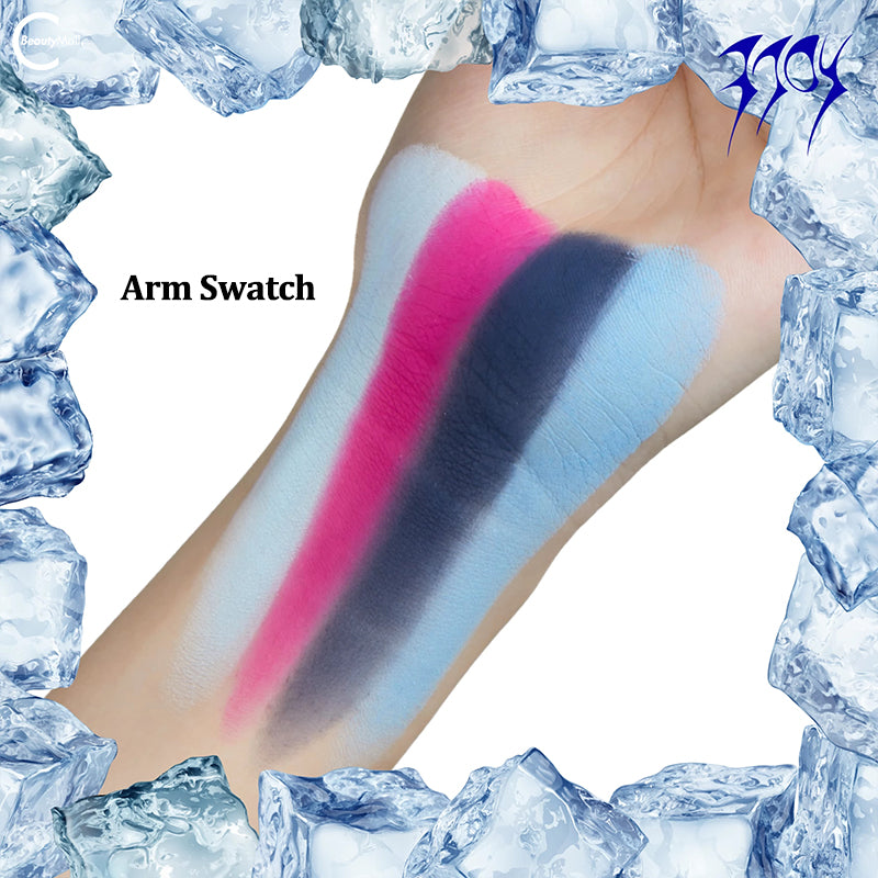 EXILEJOY Temperature Change Eyeshadow Palette #8℃ (Blue & Pink) - Long Lasting Waterproof Makeup for Party, Night Out & Special Occasions