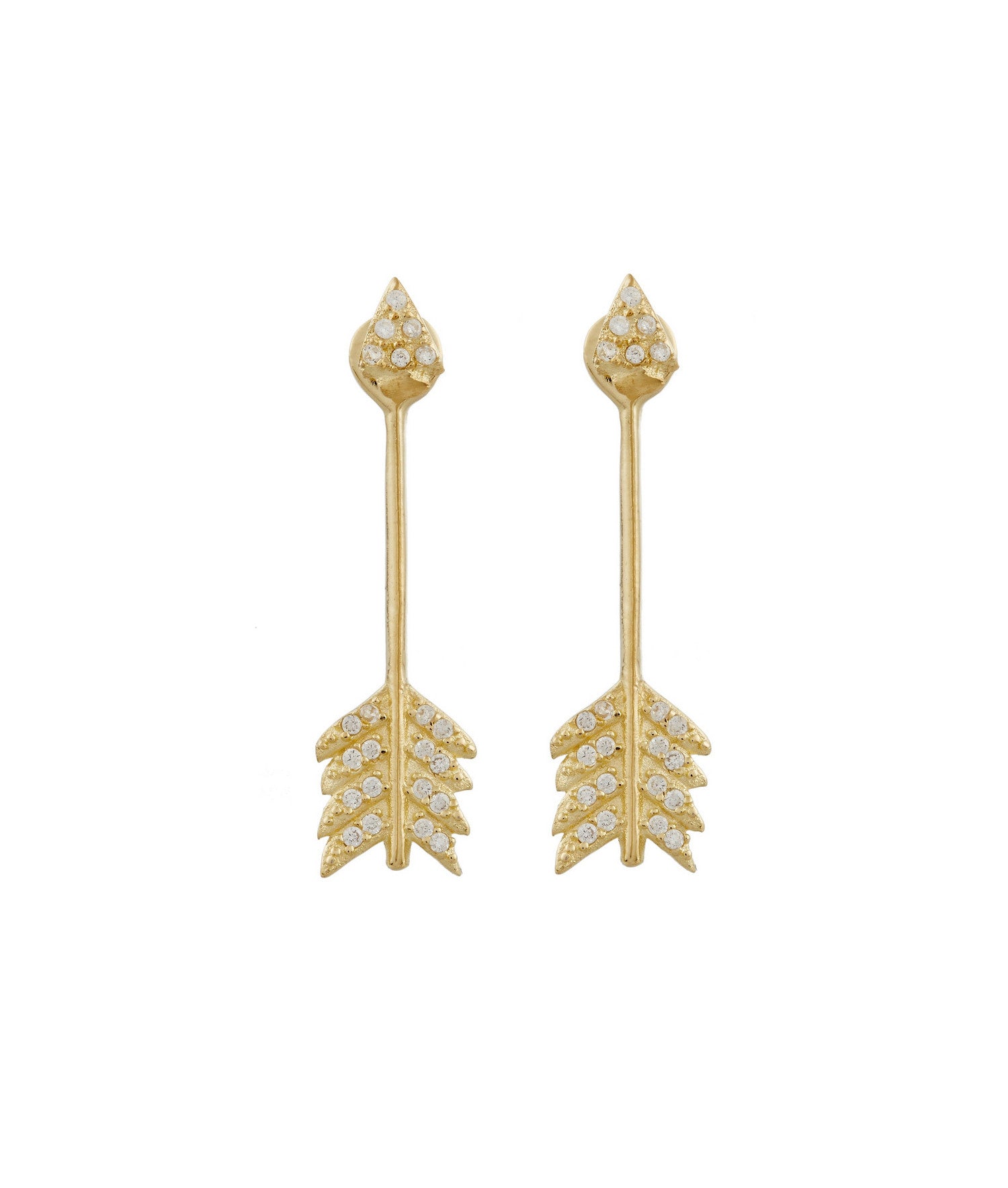 Vintage Antique Gold Arrow Shooting Earrings for Women - Boho Chic Dangle Earrings for Casual Wear, Parties & Gift Giving