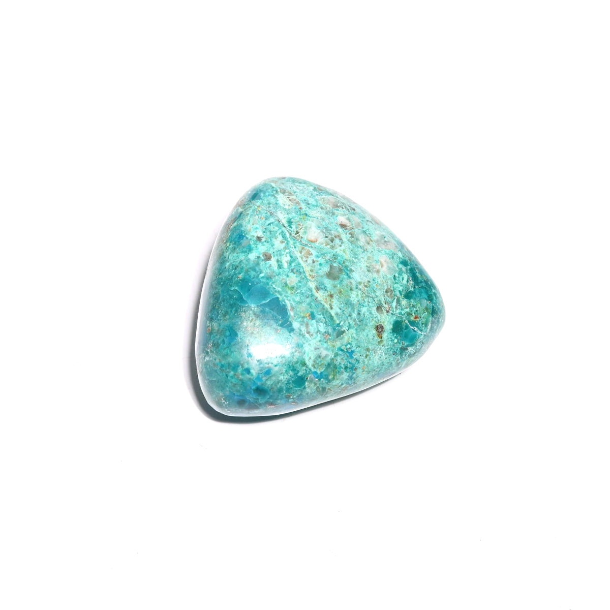 Natural Chrysocolla Tumbled Stones Set of 3 - Healing Crystals for Meditation, Jewelry Making & Home Decor
