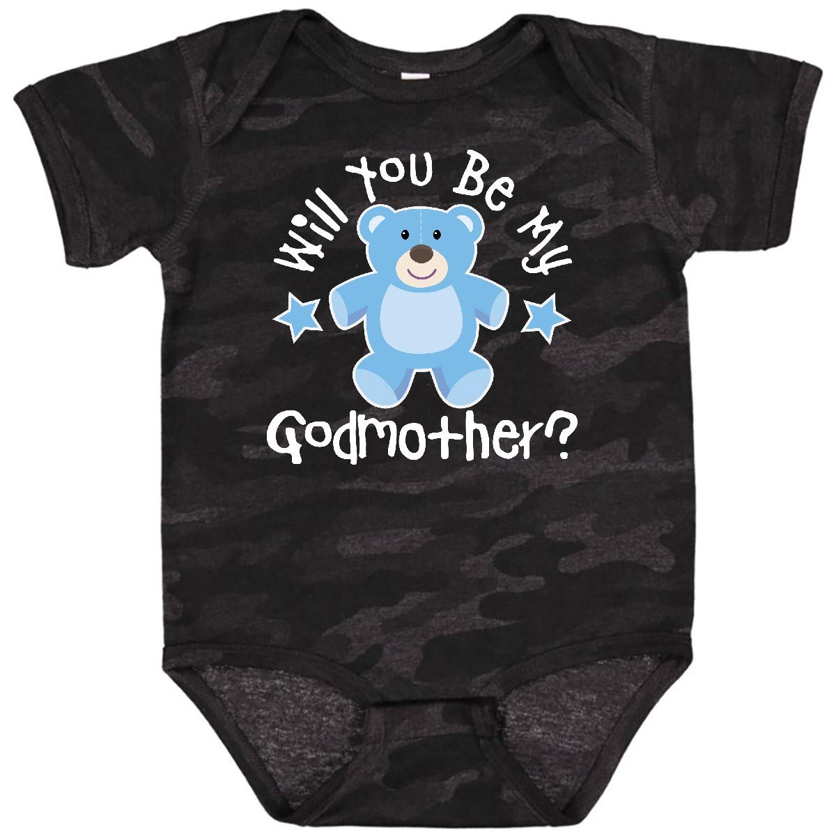 Inktastic Godmother Proposal Baby Boy Bodysuit - Cute Outfit for Baby Showers, Christenings & Family Photos