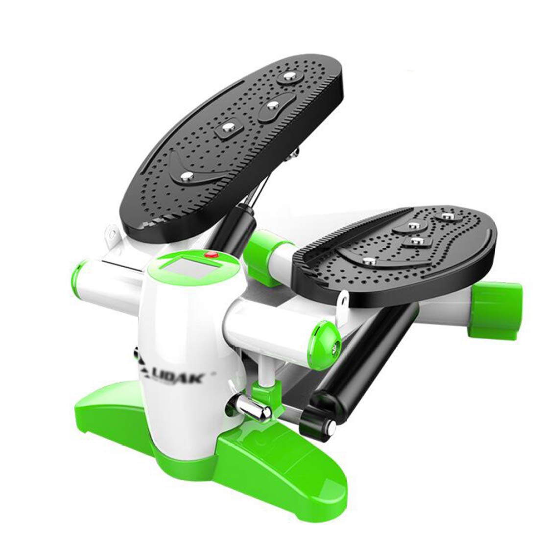 JLDN Mini Stepper Stair Step Machine - Adjustable Twisting Cardio Workout Equipment with LCD Monitor | Portable Home Gym for Weight Loss & Toning | Green Fitness Machine for Small Spaces & Apartment Exercises