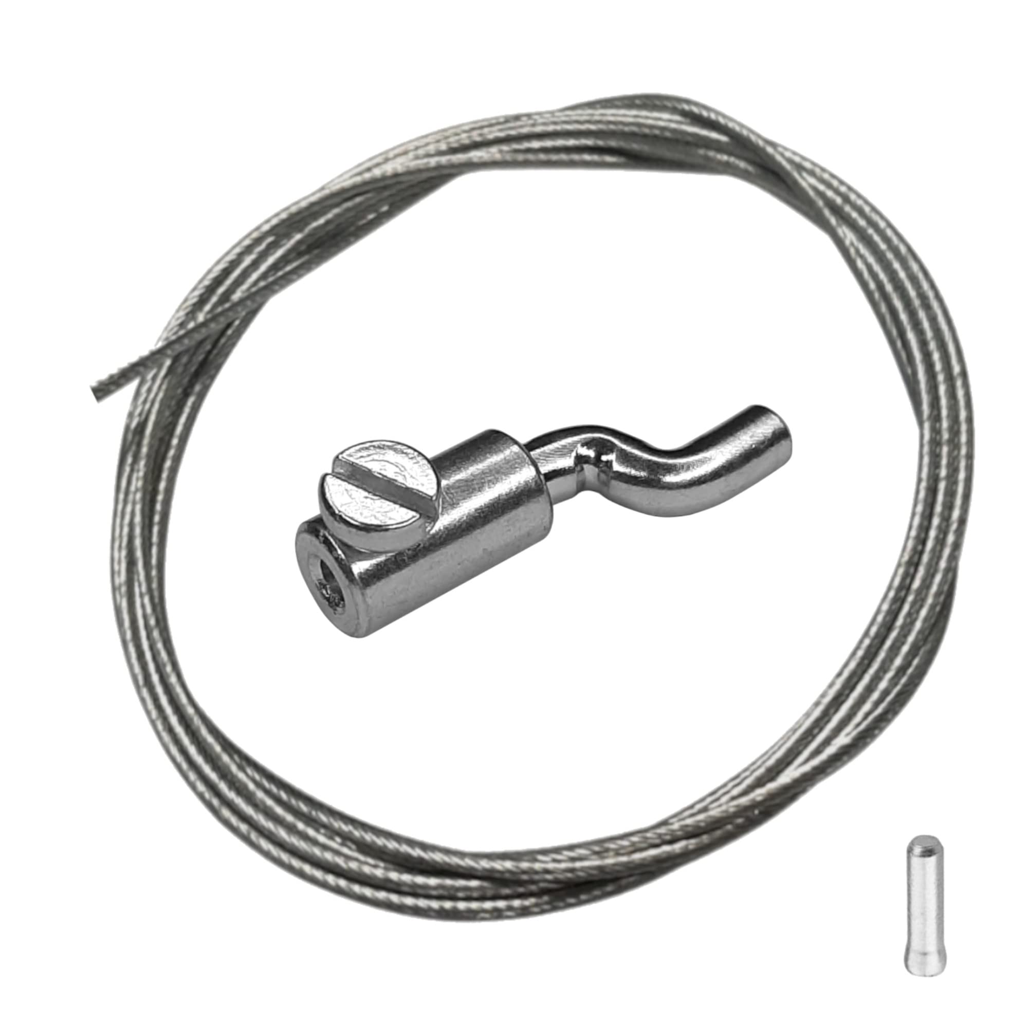 Universal Lawn Mower Repair Kit - Throttle Control Cable, Housing, Clamp & Nipple for Rototiller & Gear Clutch - Perfect for DIY Mower Maintenance & Tractor Repairs