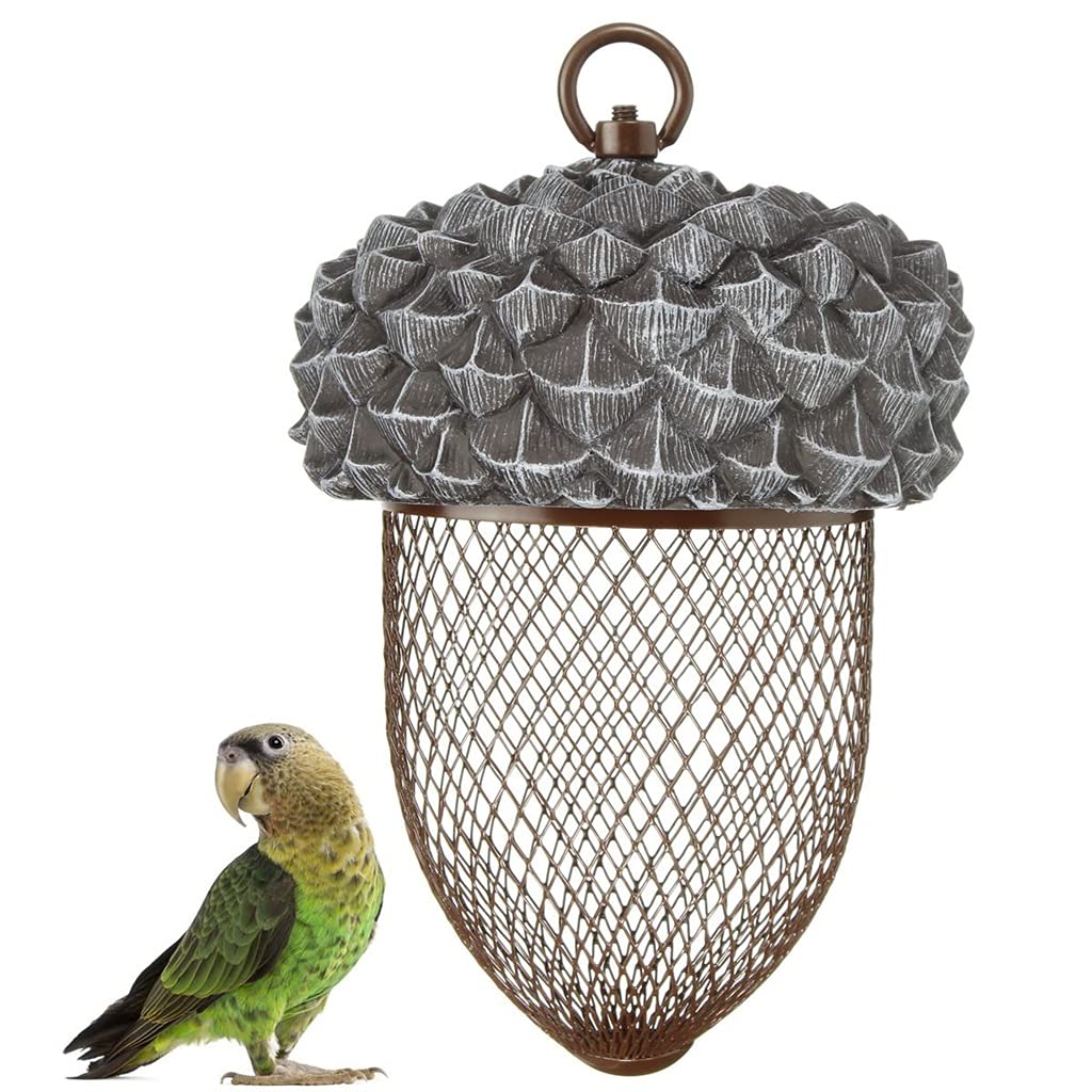 All Seasons Universal Mesh Bird Feeder - Nut-Shaped Outdoor Hanging Food Dispenser for Wild Birds - Durable Garden & Park Bird Supplies (Perfect for Backyard, Patio, and Nature Watching)