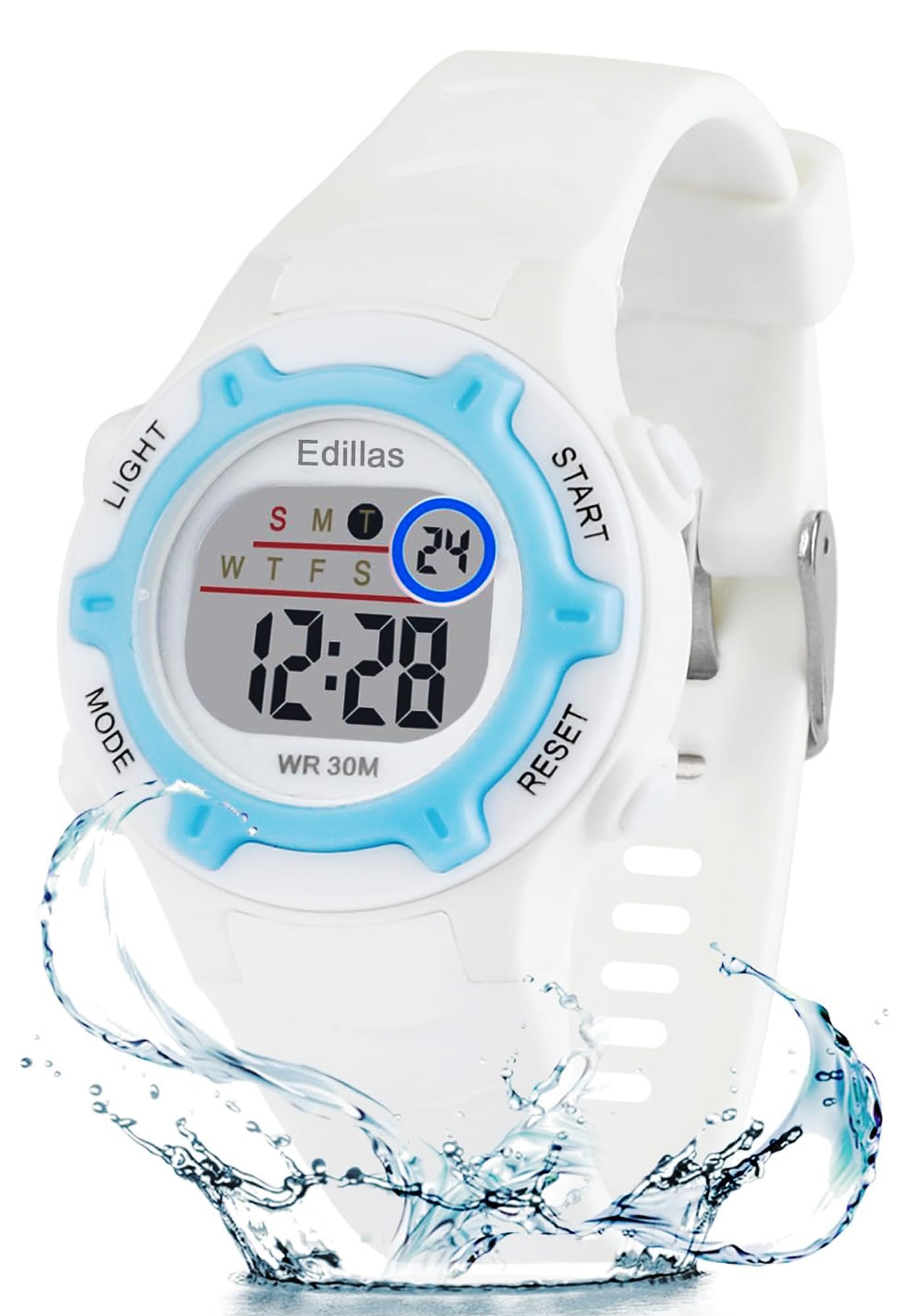 **Edillas Kids Digital Watch for Girls & Boys - Waterproof, LED Backlight, Alarm & Stopwatch - Perfect for School, Sports & Outdoor Activities (Ages 4-13)**