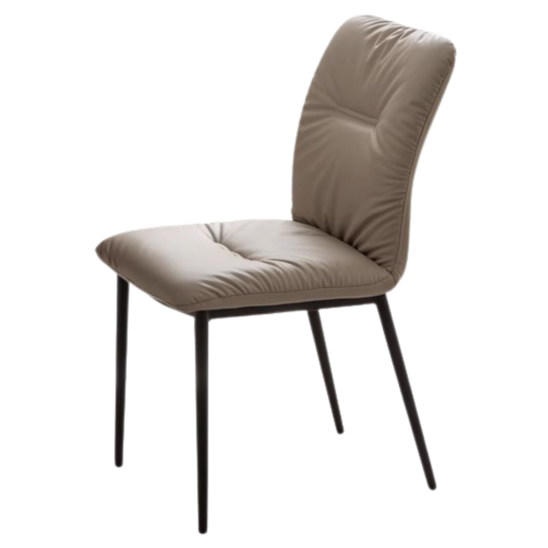 17.7x25.2x35 inch/ 45x64x89сm/ pure gray color / 4 pcs iron upholstered dining chair