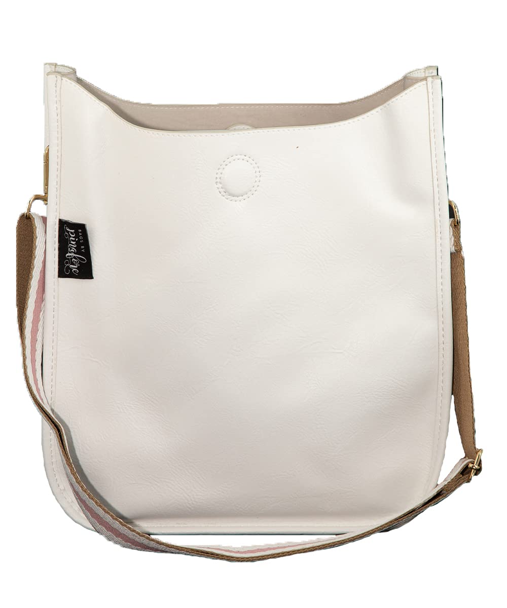 Vegan Leather Pinafore Crossbody Bag for Women - Adjustable Shoulder Strap, Stylish & Lightweight - Perfect for Work, Travel & Everyday Use