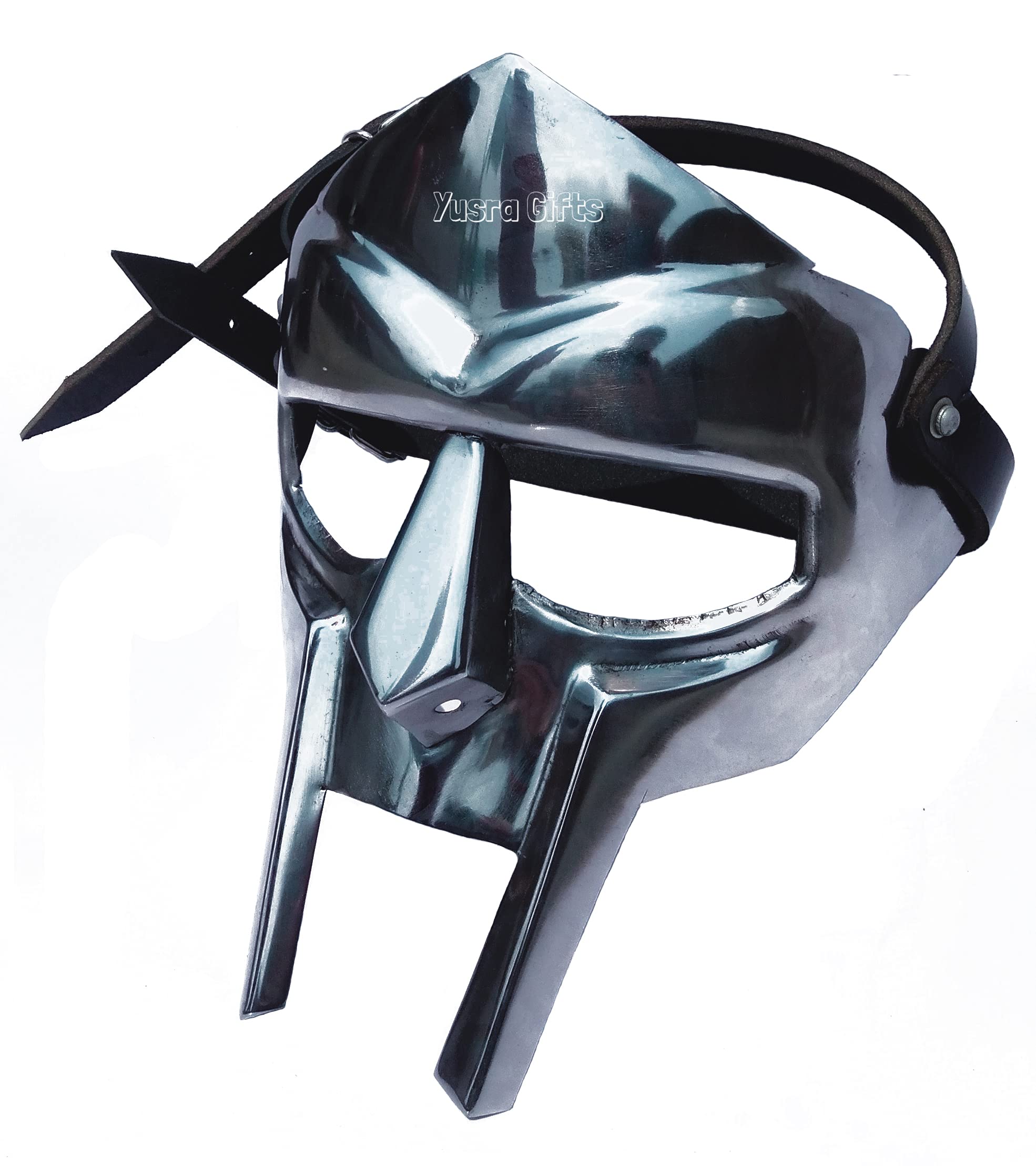 MF Doom Gladiator Mask - Silver & Copper Face Armor | Mad-Villain Edition | Perfect Gift for Nautical & Cosplay Enthusiasts | Great for Halloween, Comic Con & Themed Parties