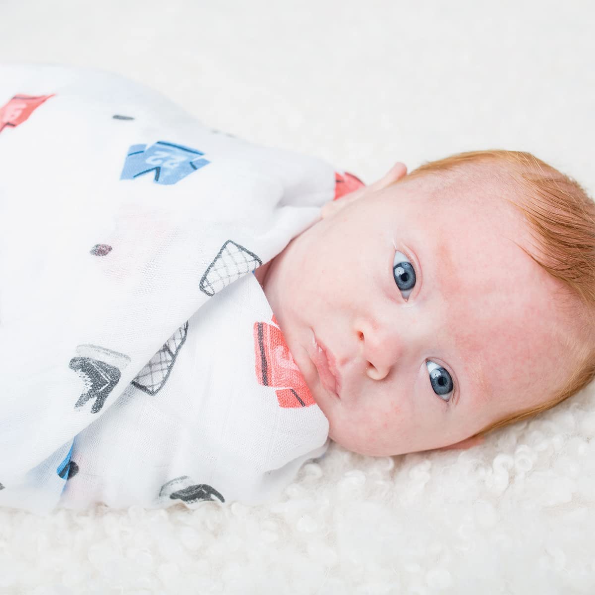 Lulujo Baby Swaddle Blanket - Ultra Soft 100% Cotton Muslin Swaddle & Receiving Blanket for Newborns, Girls & Boys | 47
