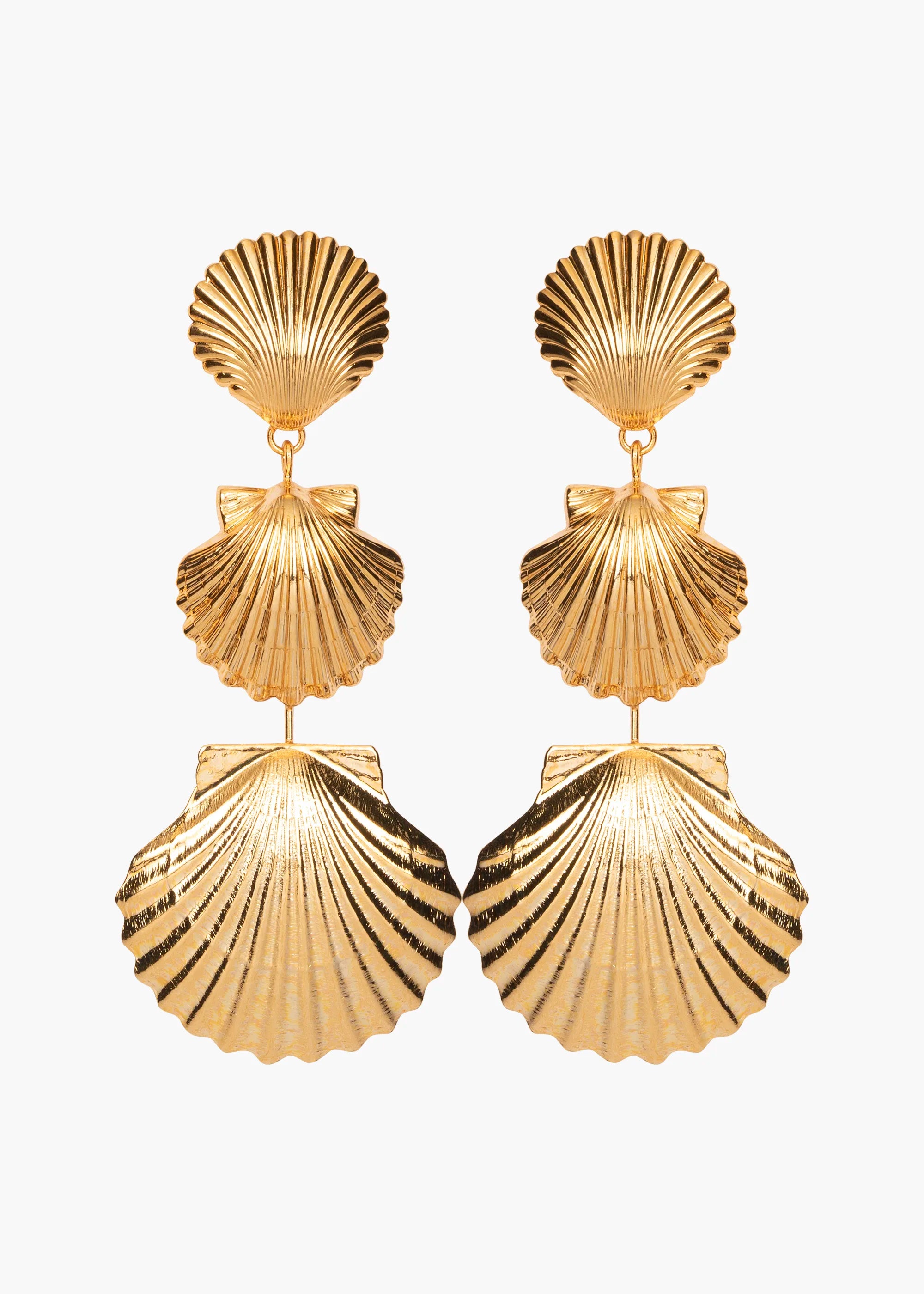 Selkie Gold Earrings - Elegant Celtic Jewelry for Women, Perfect for Weddings, Parties & Everyday Wear