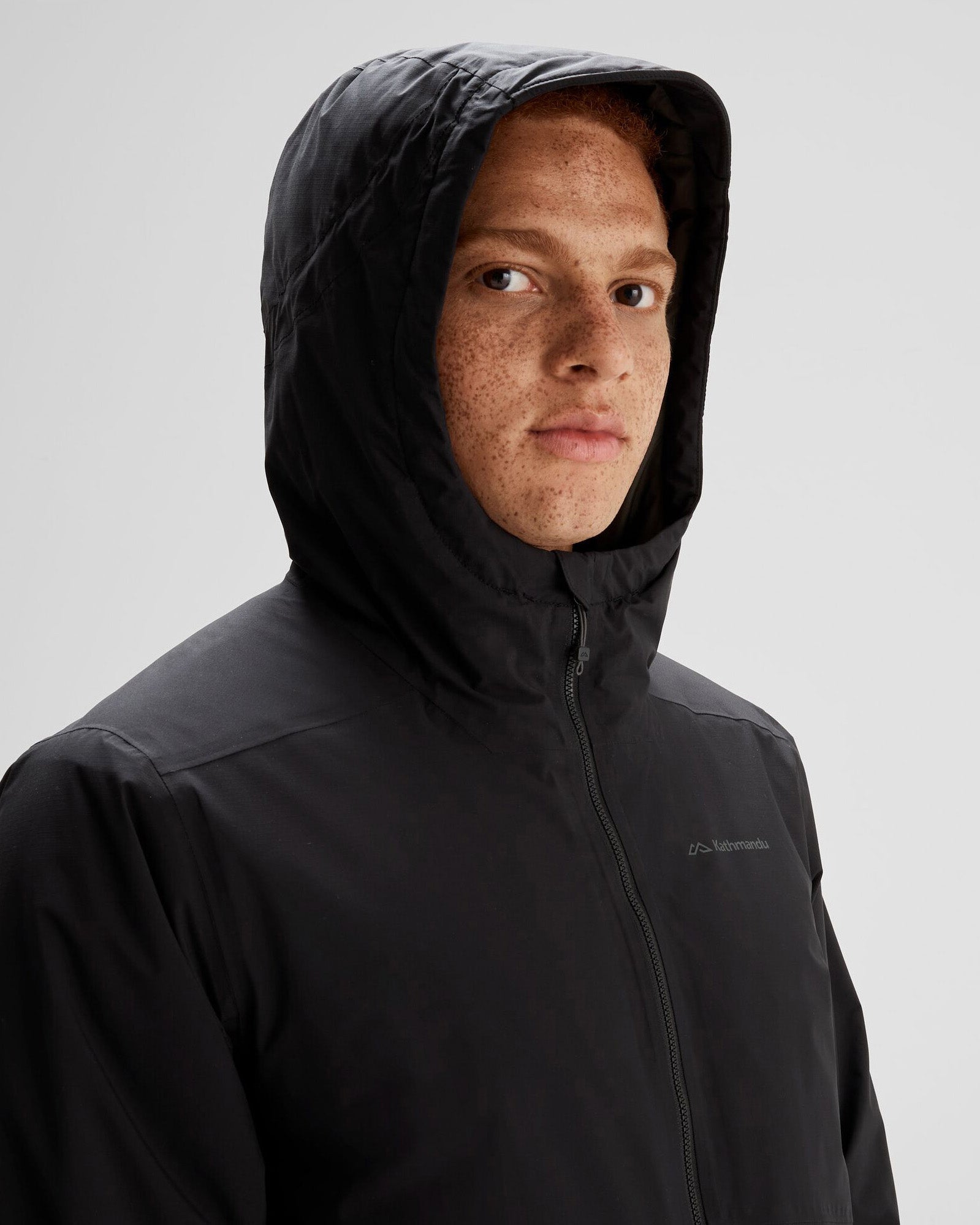 Men's Trailhead 2L Insulated Waterproof Rain Jacket - Black Stingray Color for Hiking, Camping & Outdoor Adventures