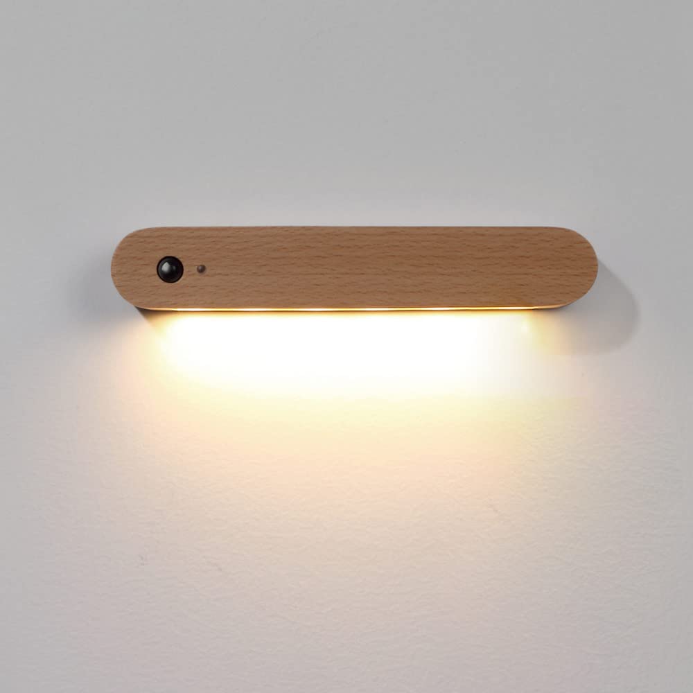Rechargeable LED Motion Sensor Wall Sconce Light - Smart Human Body Induction Night Light with Magnetic Mount for Stairs, Hallway, Bedroom & Bathroom - Energy Efficient Wall Lighting Fixture for Home Safety and Convenience