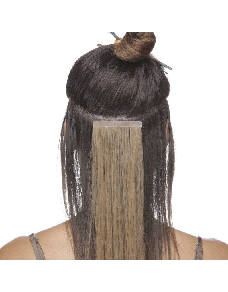 Sunset Pure Beaute' Premium 18-Inch Tape-In Hair Extensions - Natural Body Wave #F4/27 - Perfect for Parties, Weddings & Daily Styling