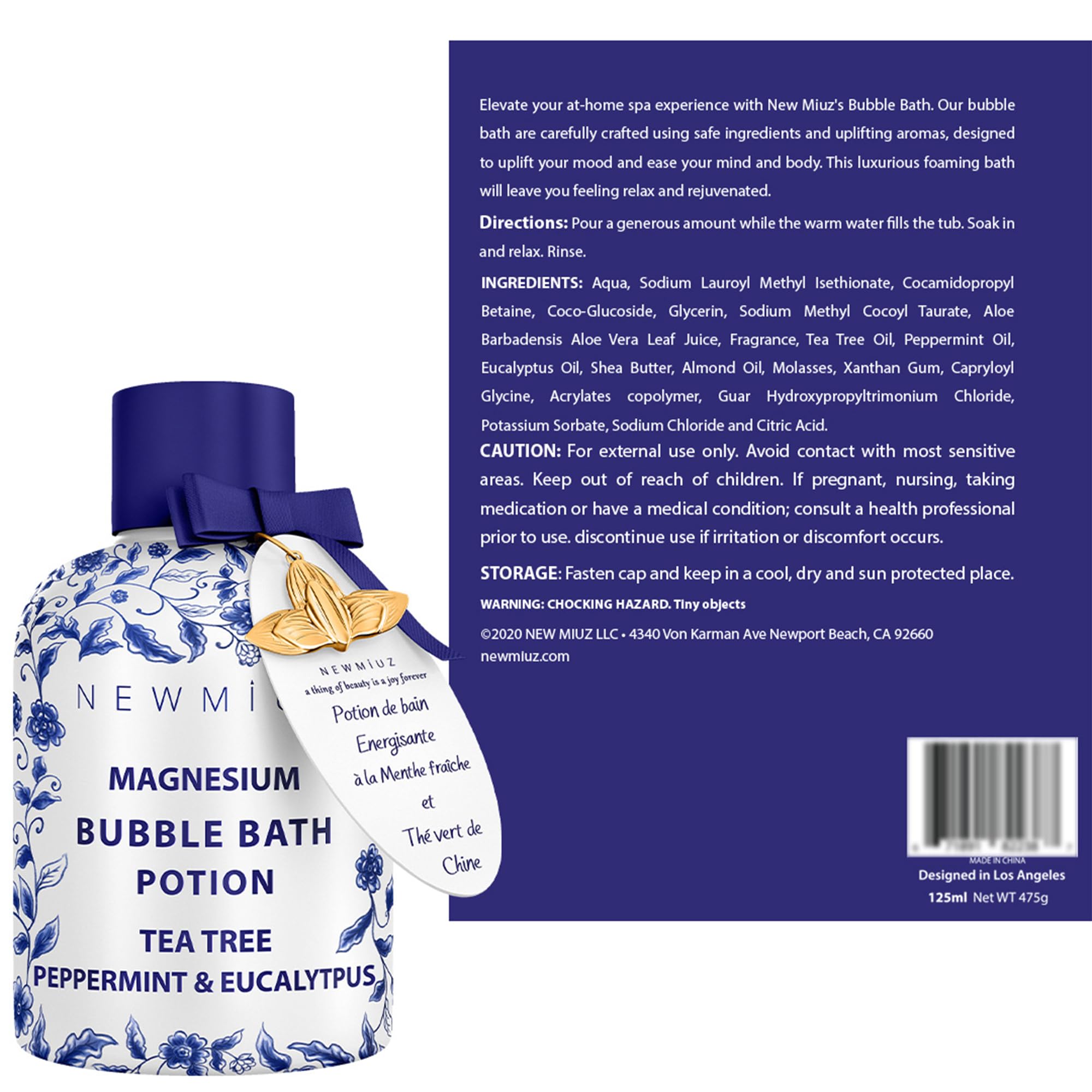 Premium Magnesium Bath Set - Pack of 2 for Relaxation & Muscle Recovery | Spa & Home Wellness Gift