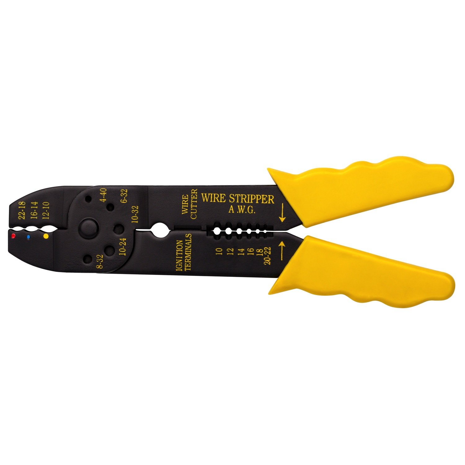 836416 8-Inch Professional Crimping Tool for Electrical Wiring, Automotive, and DIY Projects - Heavy Duty Wire Crimper for Secure Connections