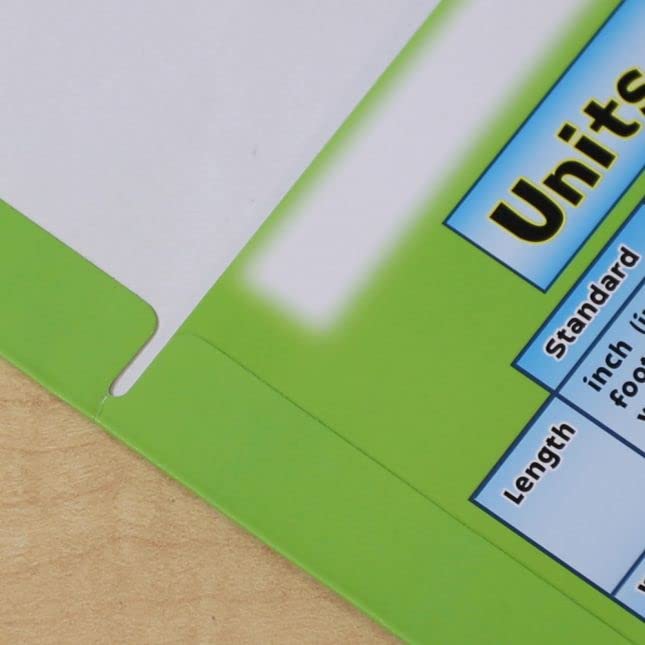 Intermediate Math Resource 4-Pocket Folders - Set of 12 for Classroom Organization | Math Practice & Homework Storage for Elementary Students | Durable School Supplies for Teachers & Kids