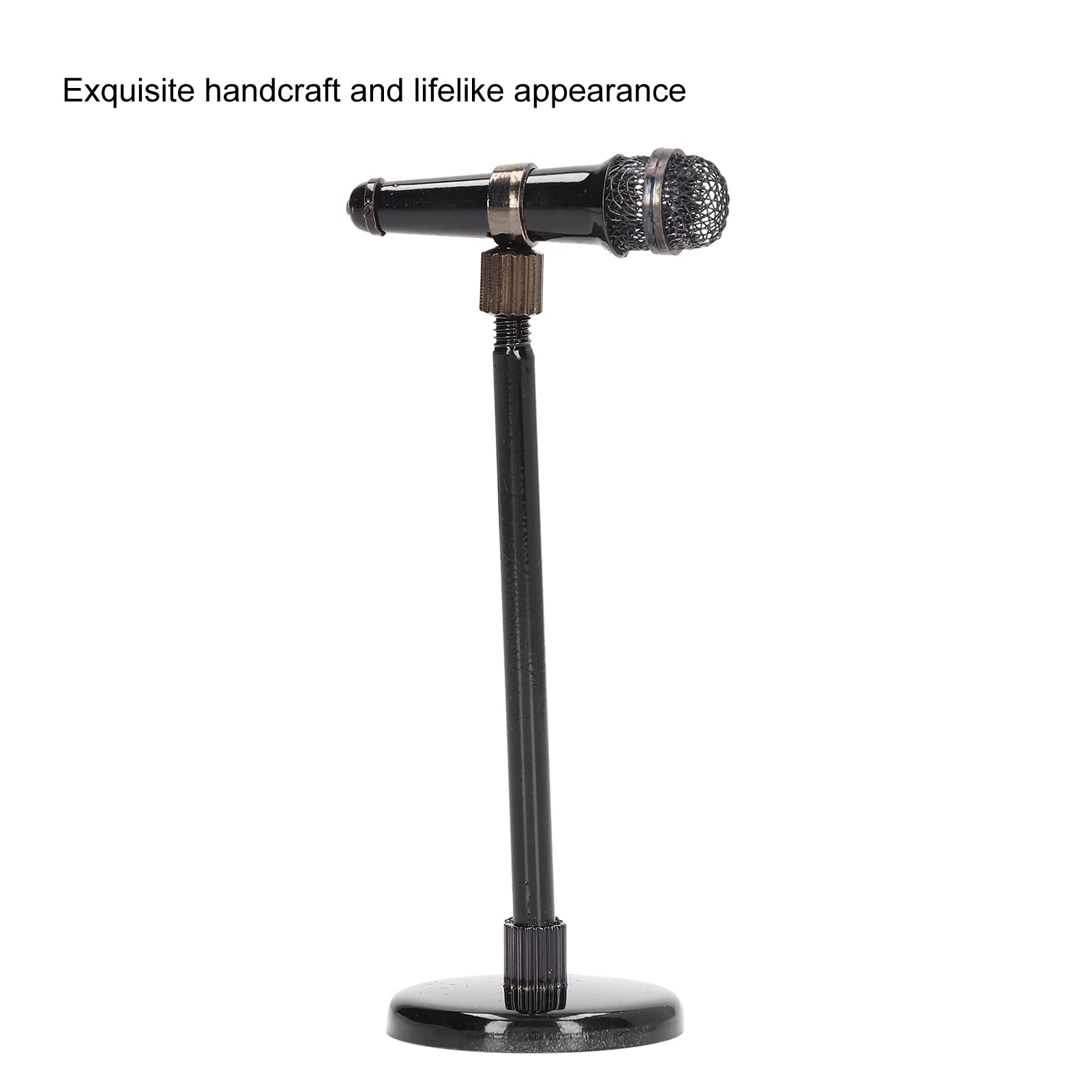 Mini Microphone Replica - Small Decorative Microphone Model with Gift Box for Home Decor, Party Supplies & DJ-Themed Events