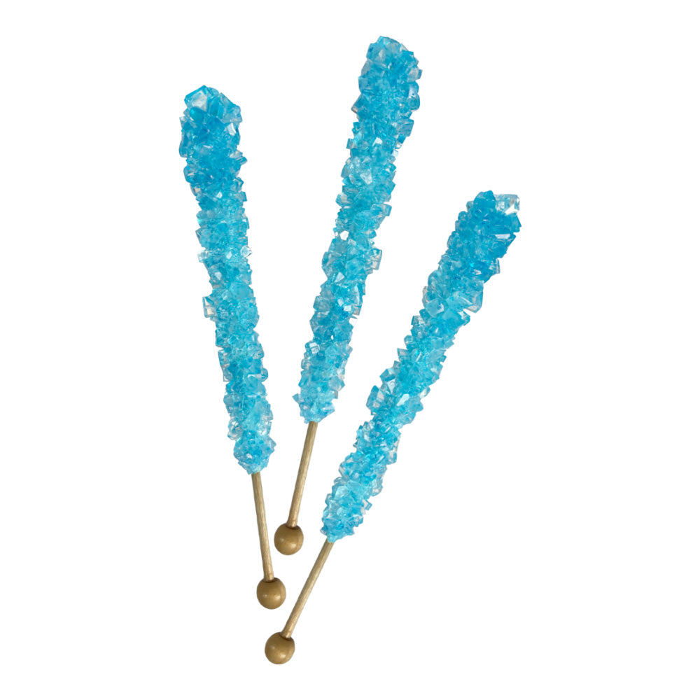 Espeez Old Fashioned Rock Candy Light Blue - 18ct Box | Vintage Hard Candy for Parties, Weddings & Gifts | Perfect for Dessert Toppings, Cocktail Garnish & Candy Buffets