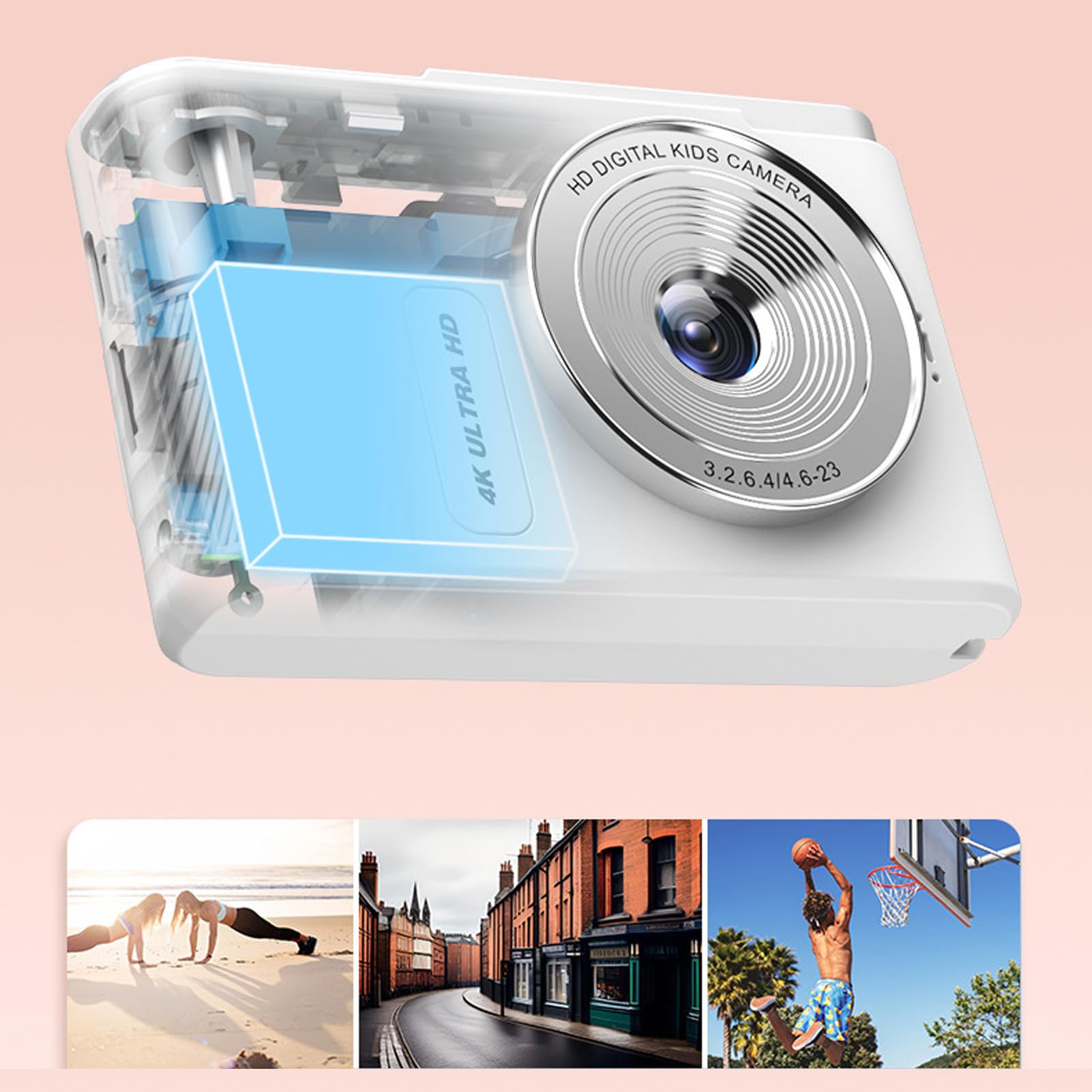 4K Vlogging Camera with Autofocus & Anti-Shake - 48MP Digital Camera, 16X Zoom, 2.4