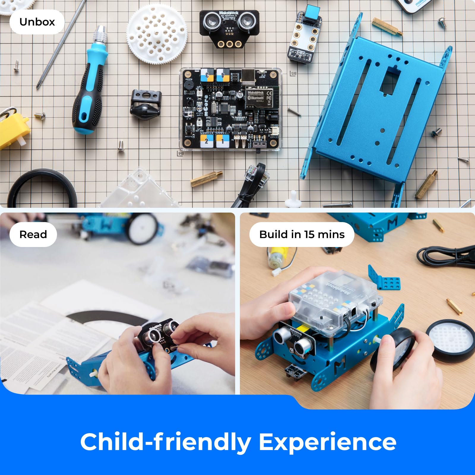 Makeblock mBot Robot Kit - STEM Coding Robot for Kids Ages 8-12 | Learn Scratch & Arduino Programming with 4 Educational Projects | Perfect Gift for Boys & Girls | School STEM Projects, Home Learning & Coding Competitions