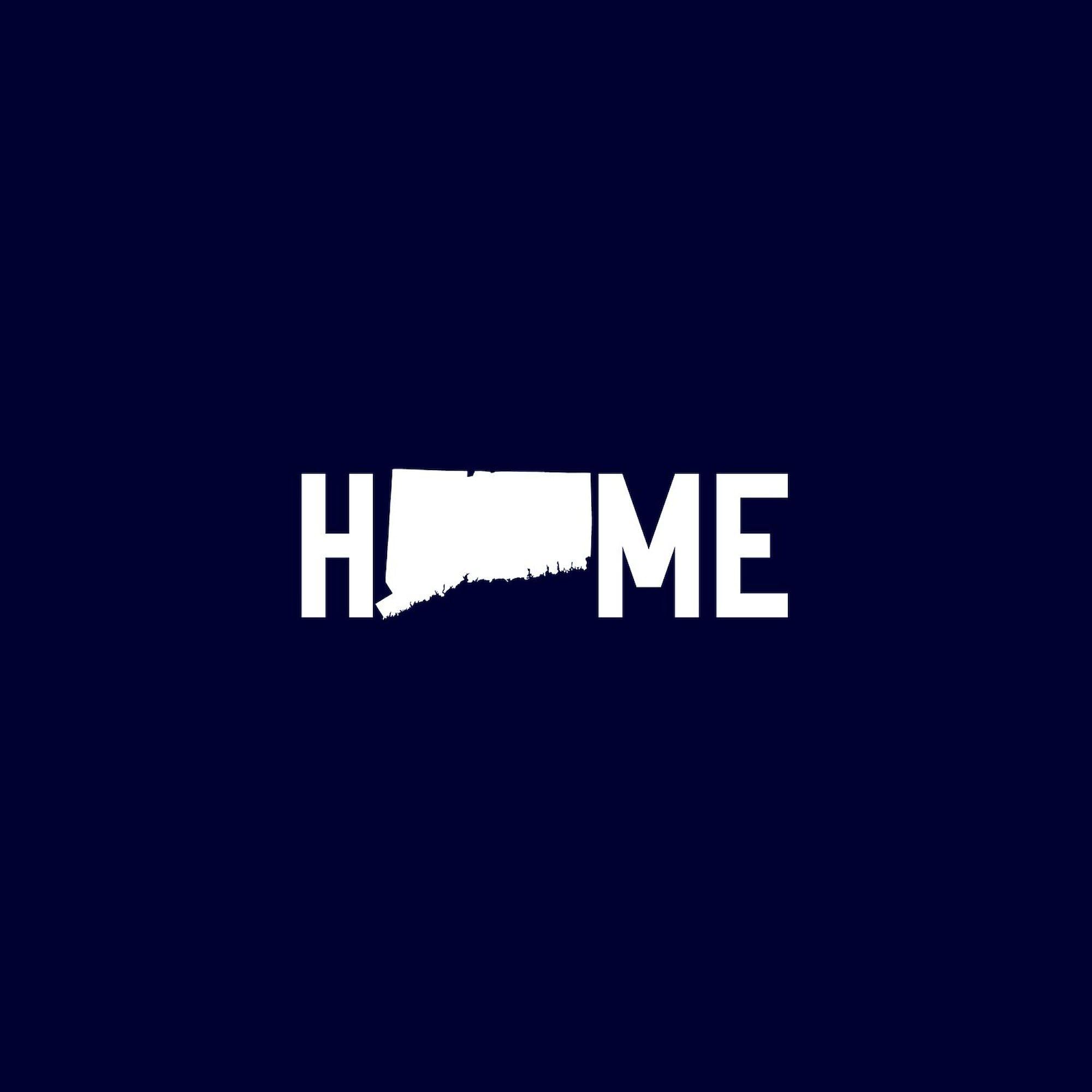 Connecticut Home Blue Square Bumper Sticker 3x3 Inch - Durable Car Decal for Windows, Laptops & Travel Accessories - Show State Pride Anywhere