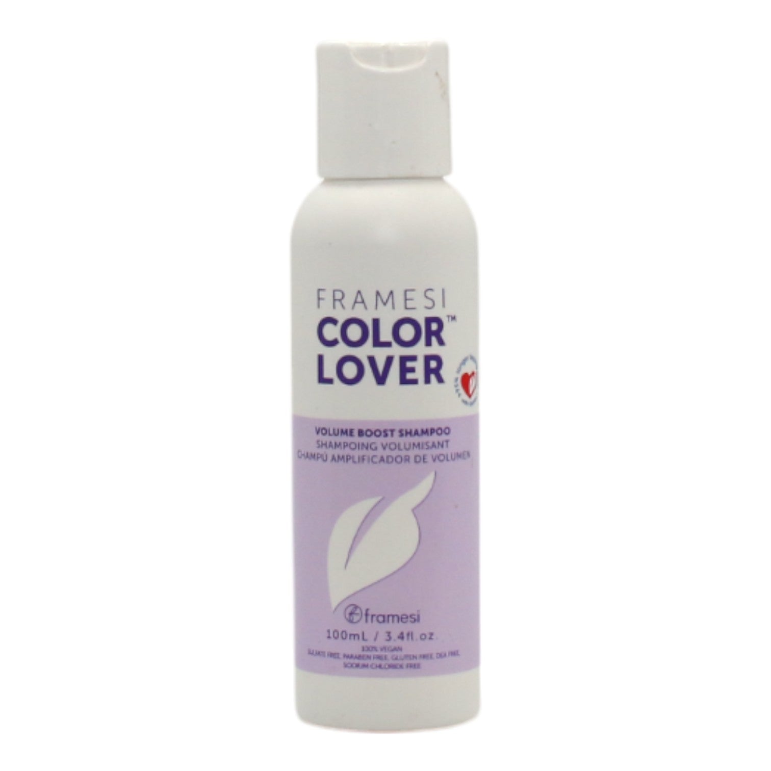 Framesi Color Lover Volume Boost Shampoo for Colored Hair - 3.4 oz Sulfate-Free Formula for Thicker, Fuller Hair - Perfect for Daily Use & Salon-Quality Results at Home